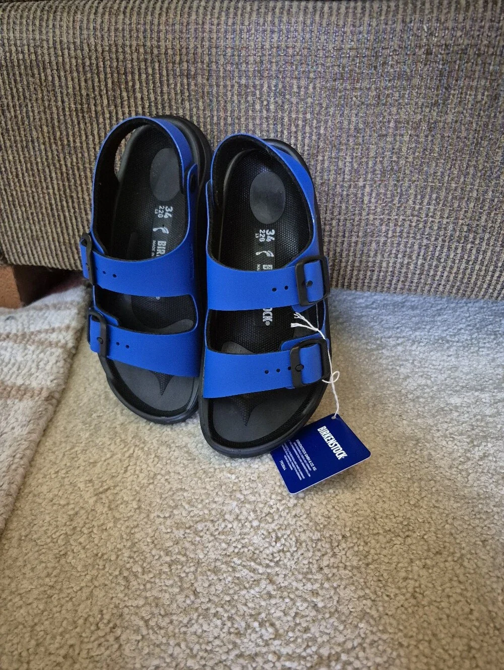 NWT Set Of 2 Little Kids Birkenstock Sandals Size 3, Mogami Birko-Flor
